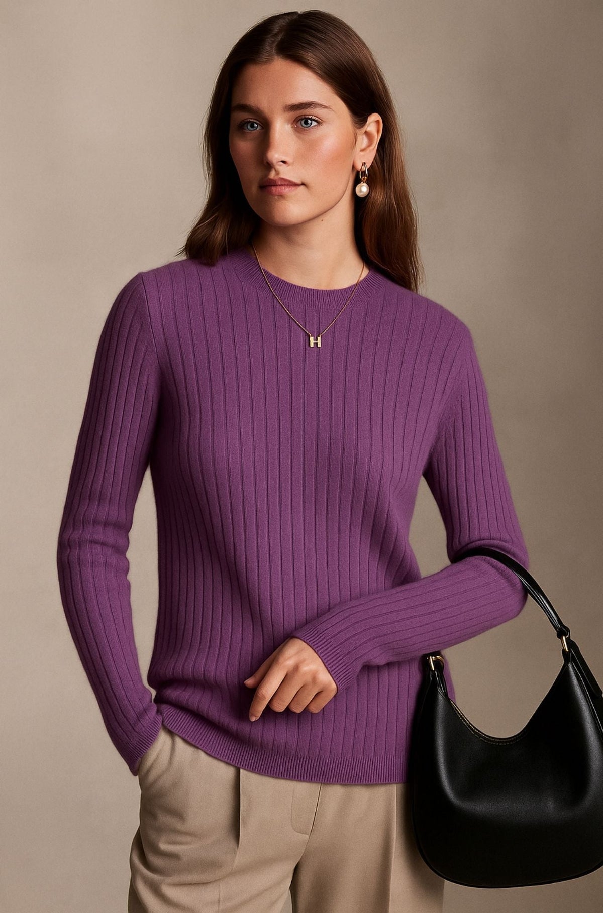 Rowen | Elegancki kaszmirowy sweter