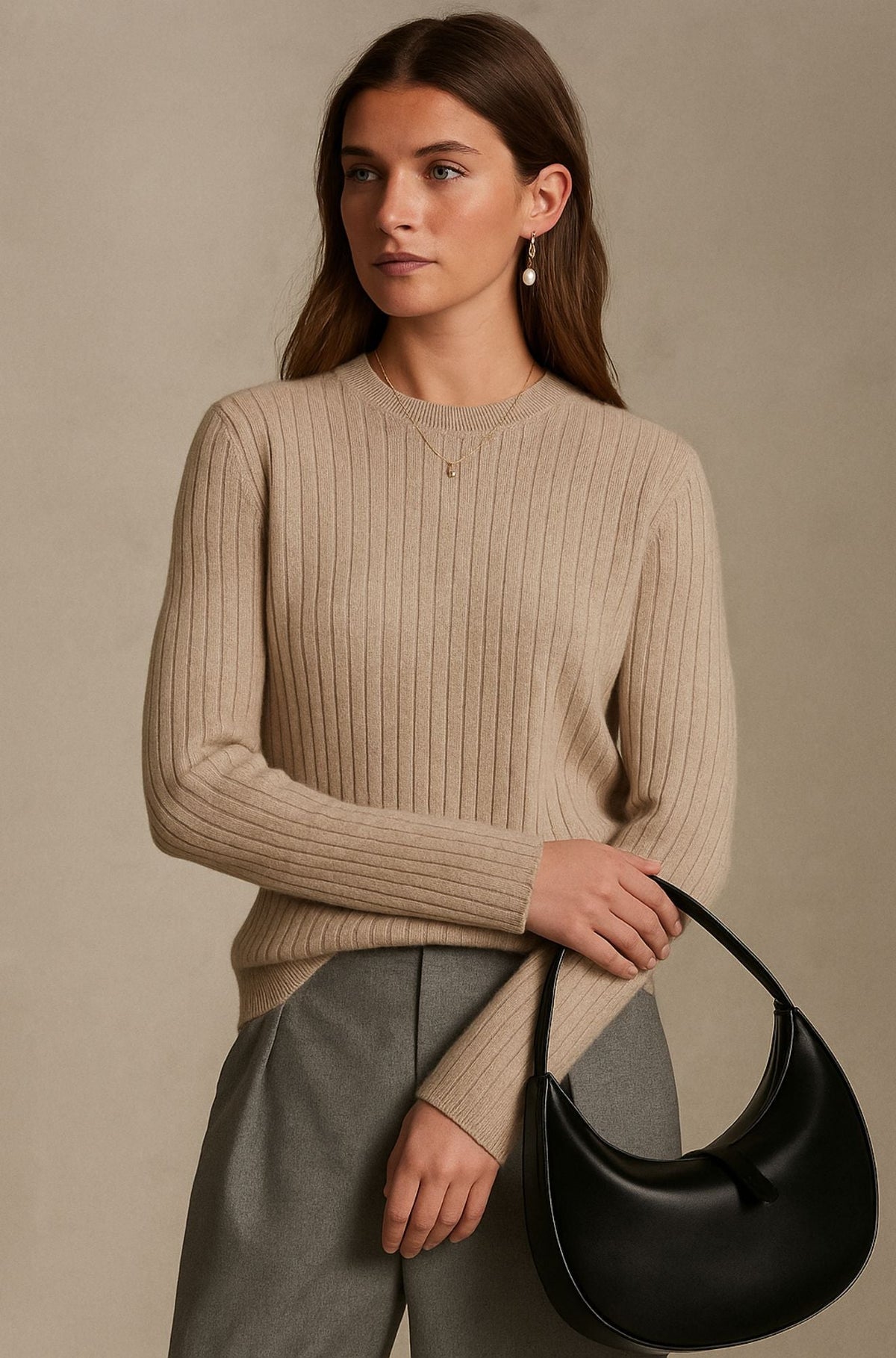 Rowen | Elegancki kaszmirowy sweter