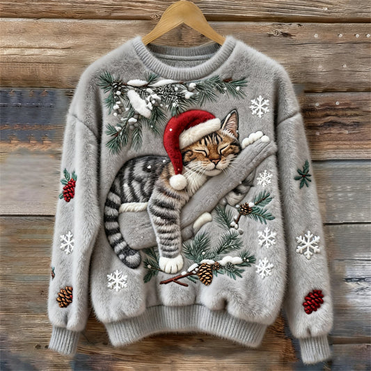 Chaussette | Świąteczny sweter w koty