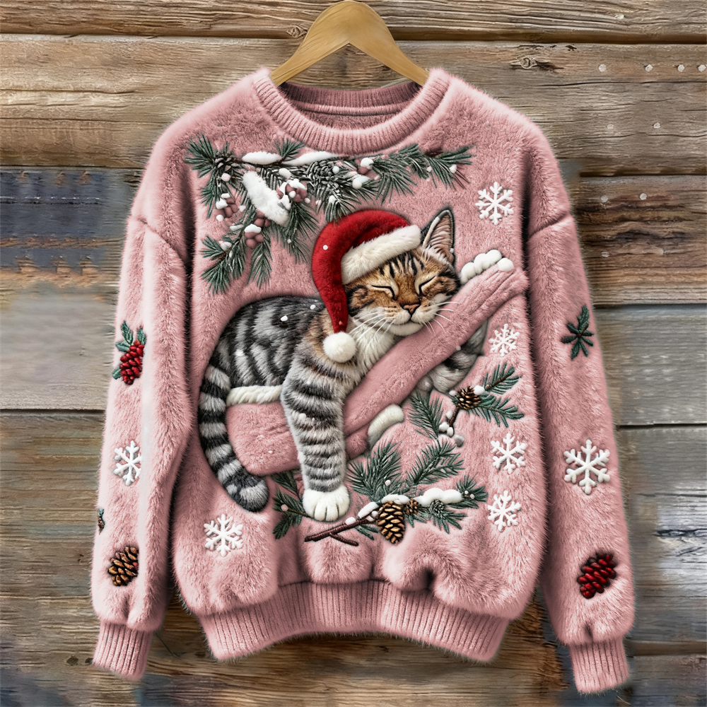 Chaussette | Świąteczny sweter w koty