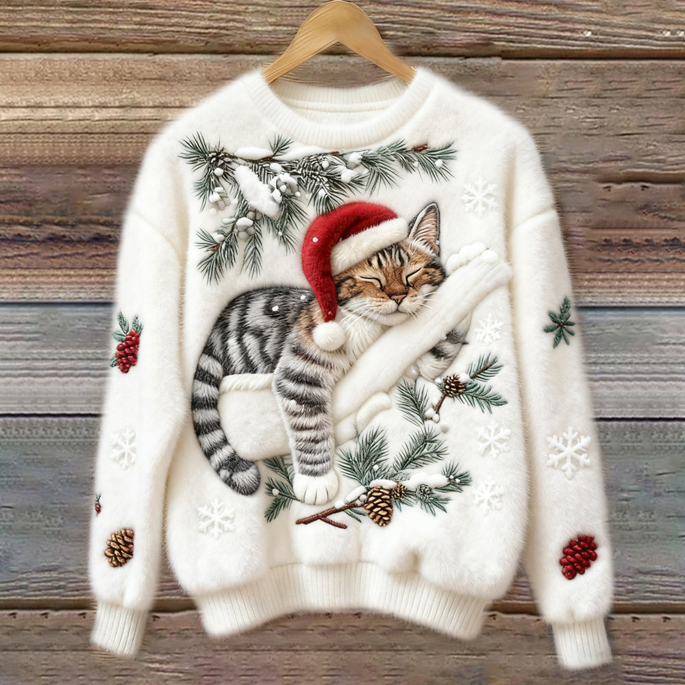 Chaussette | Świąteczny sweter w koty