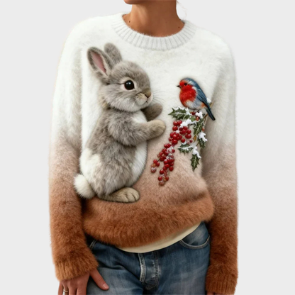 Luna | Świąteczny pluszowy sweter