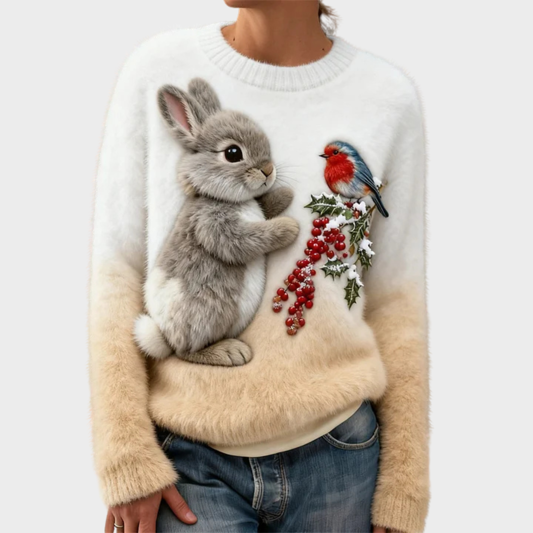 Luna | Świąteczny pluszowy sweter