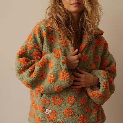 Maisy | Miękki sweter oversize w kwiaty