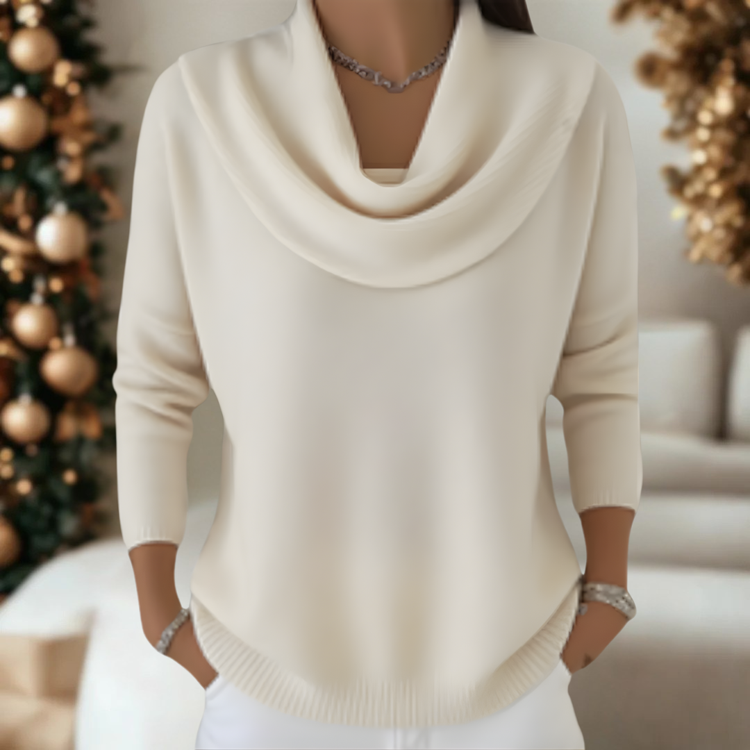 Fiorella | Elegancki welurowy sweter