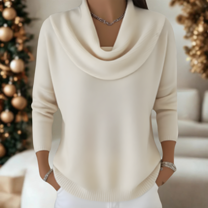 Fiorella | Elegancki welurowy sweter