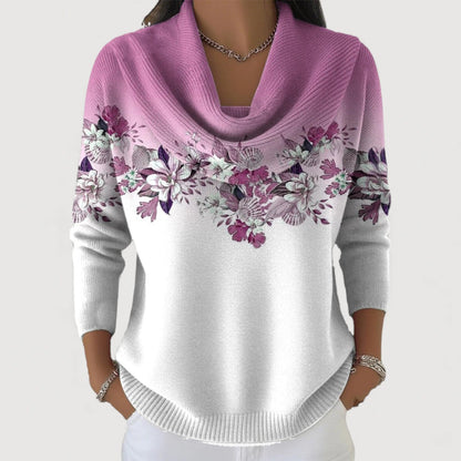 Alora | Elegancki sweter w kwiaty