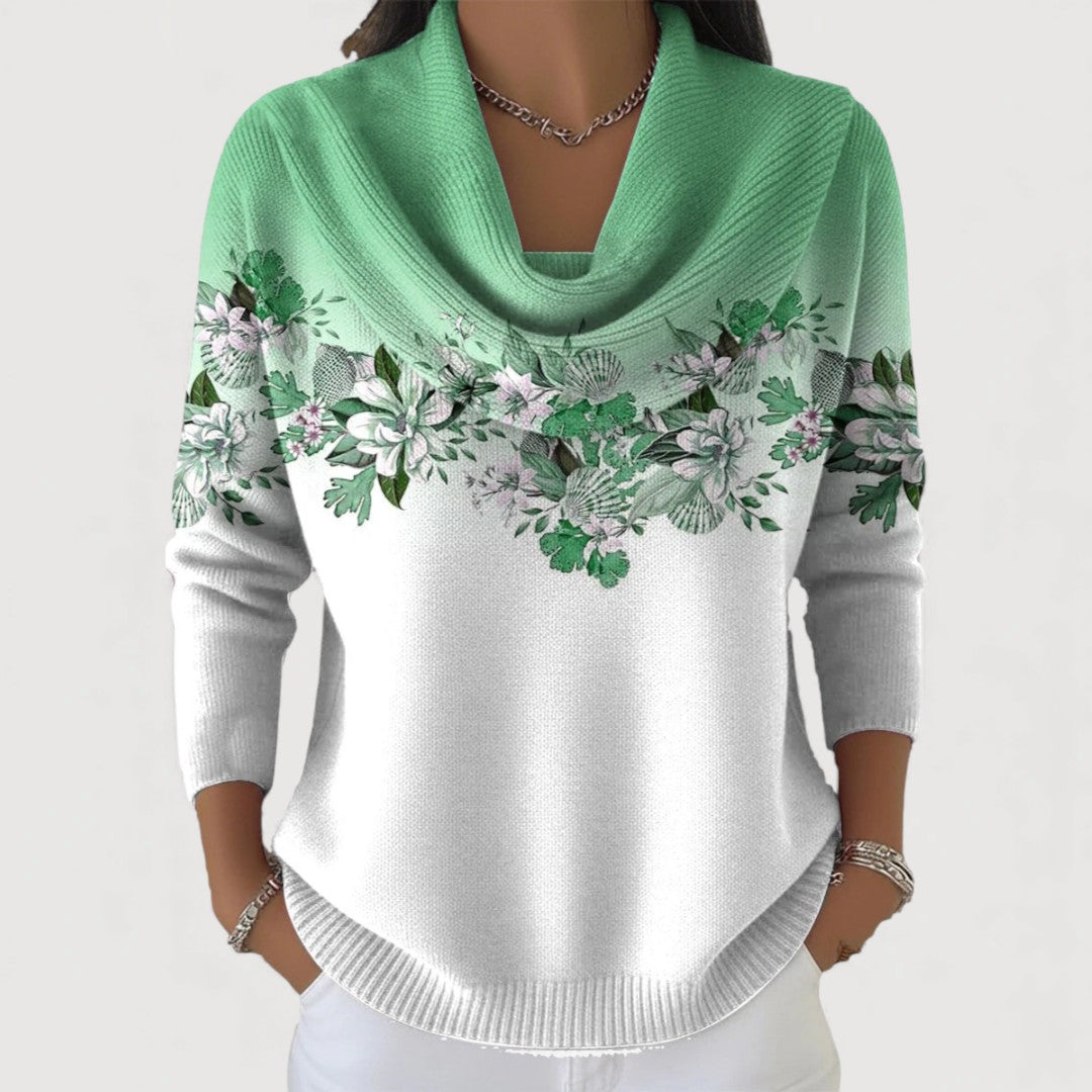 Alora | Elegancki sweter w kwiaty