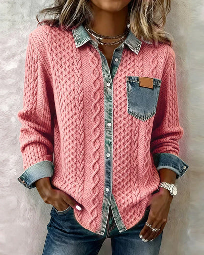 Simone | Odważna jeansowa koszula