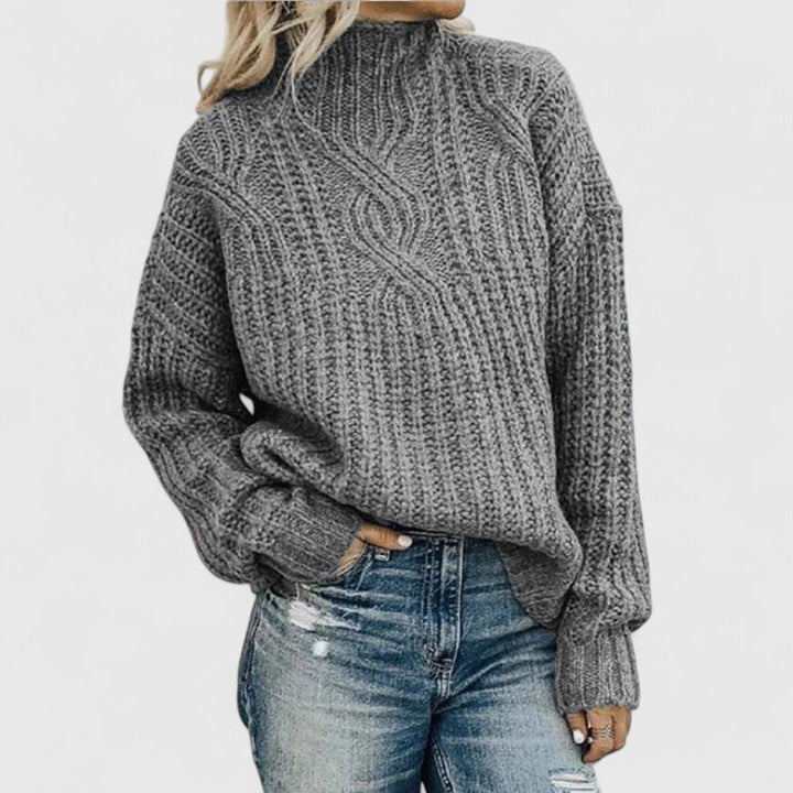 Lerynna | Elegancki sweter w warkocze
