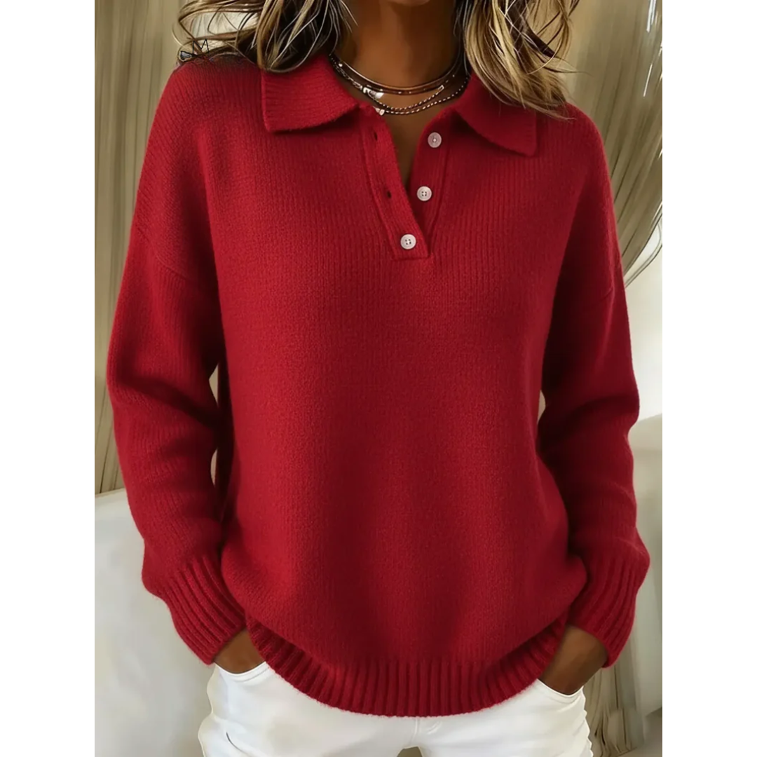Clara | Elegancki sweter polo