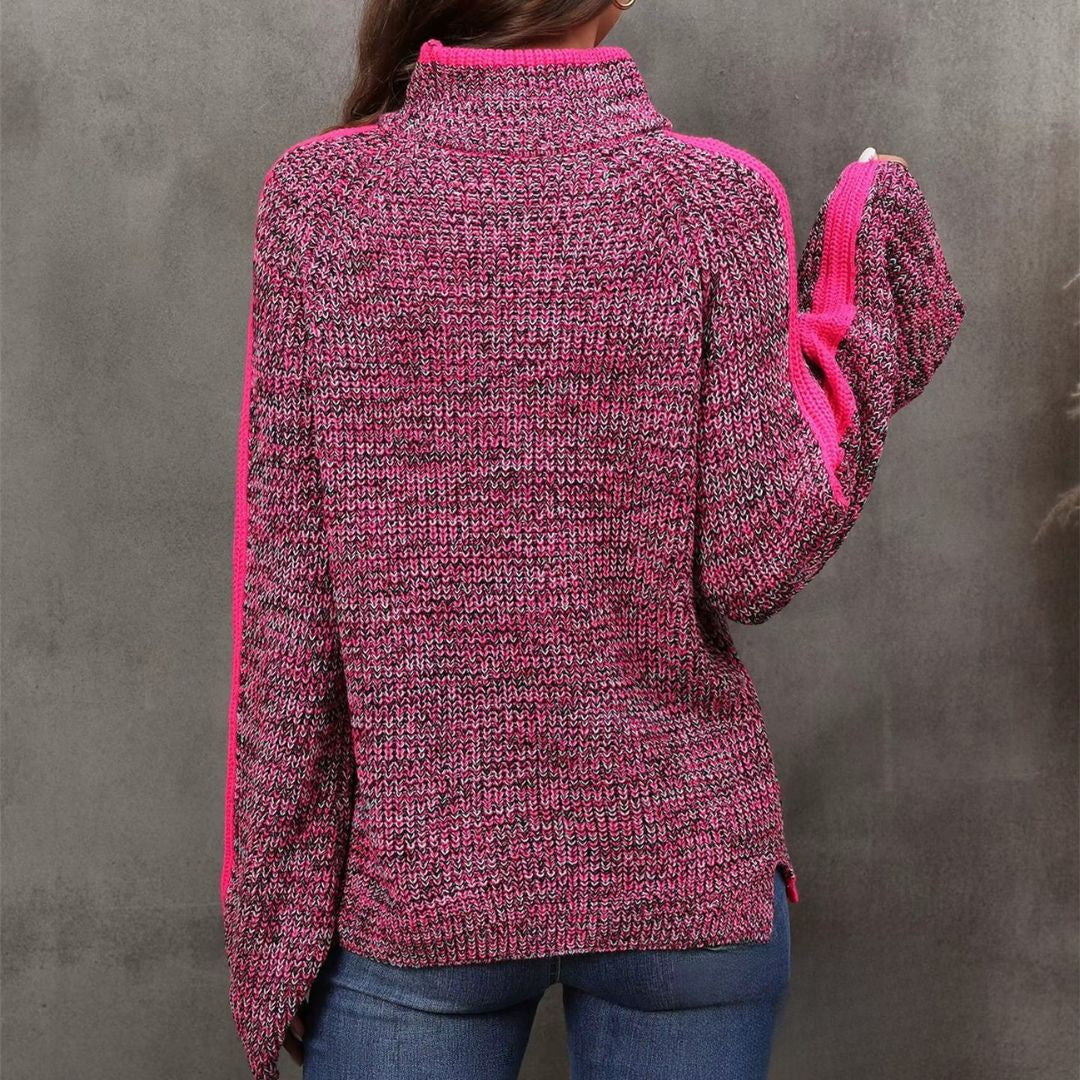 Diana | Szykowny sweter patchwork