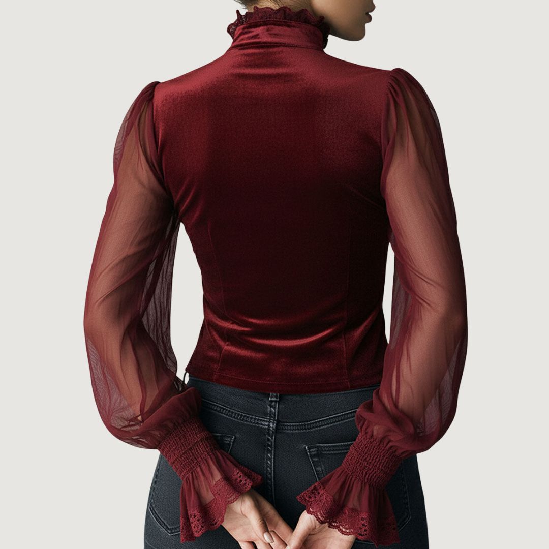 Elvira | Elegancka koronkowa bluzka