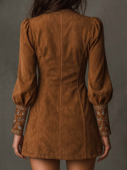 Lunori | Elegancka mini sukienka vintage