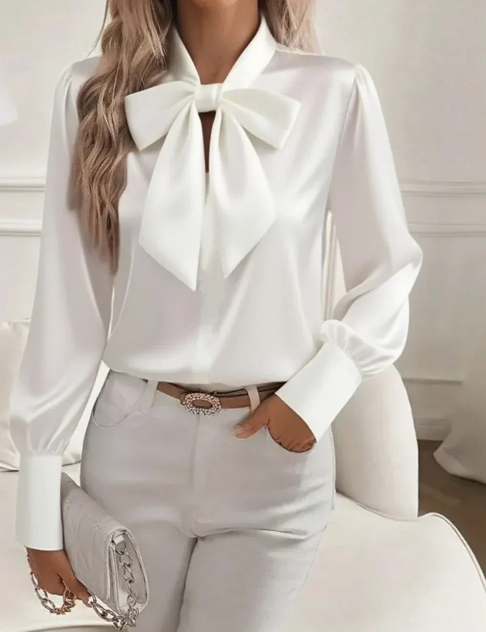 Nariyah | Elegancka satynowa bluzka