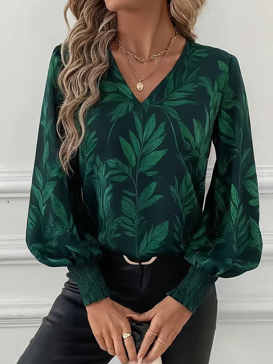 Ruchama | Elegancka bluzka w liście