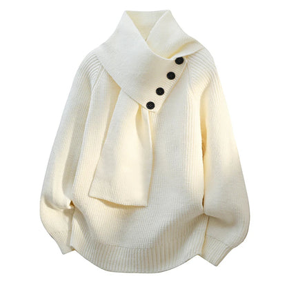 Arielle | Elegancki sweter z szalem