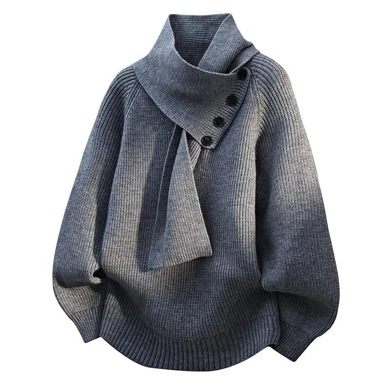 Arielle | Elegancki sweter z szalem