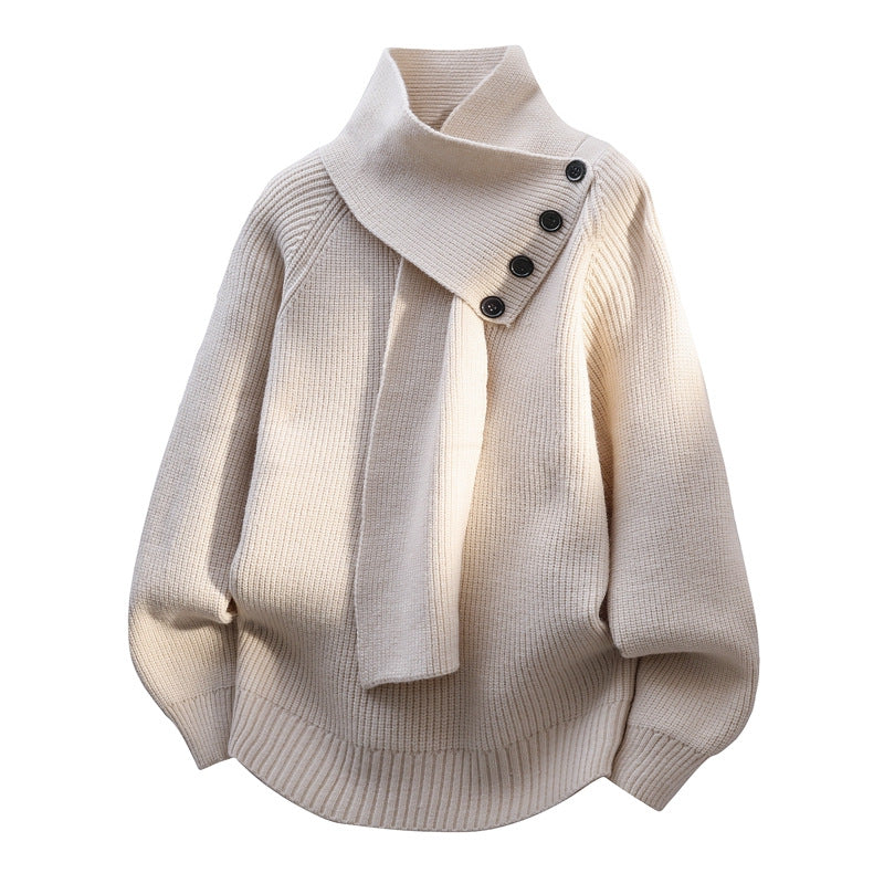 Arielle | Elegancki sweter z szalem