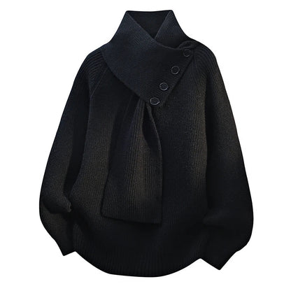 Arielle | Elegancki sweter z szalem