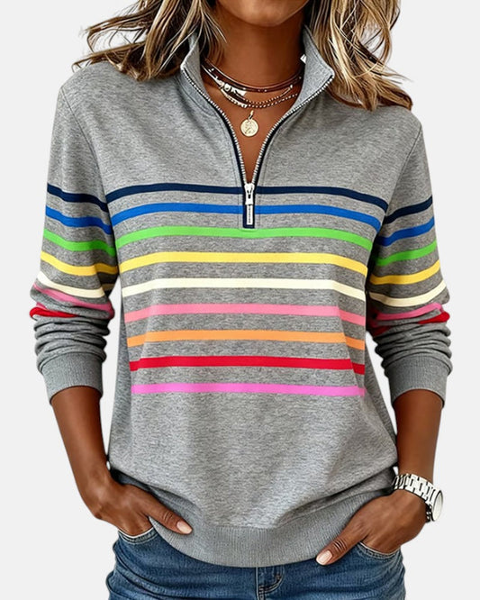 Nina | Wygodny sweter w paski