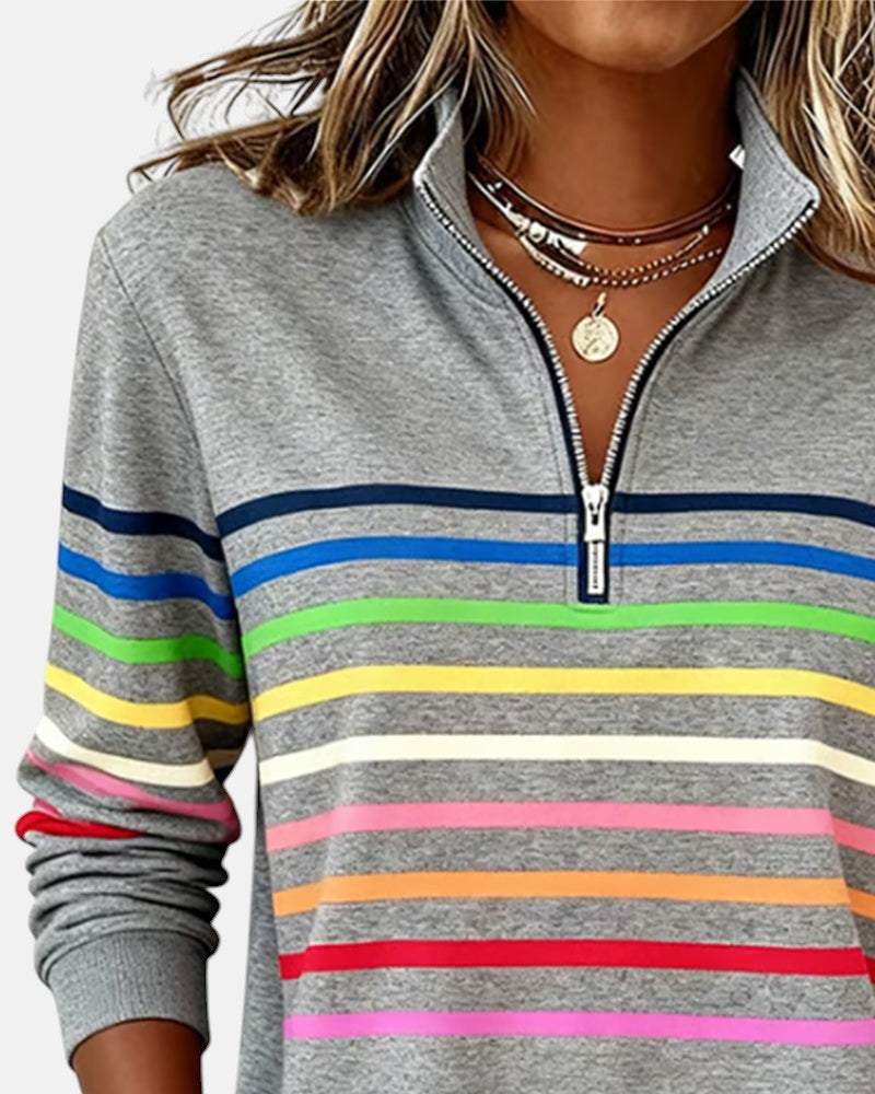 Nina | Wygodny sweter w paski
