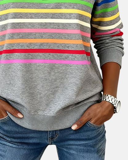 Nina | Wygodny sweter w paski