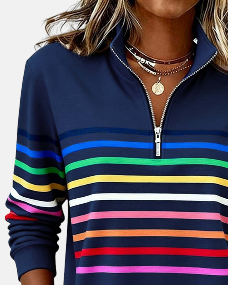Nina | Wygodny sweter w paski