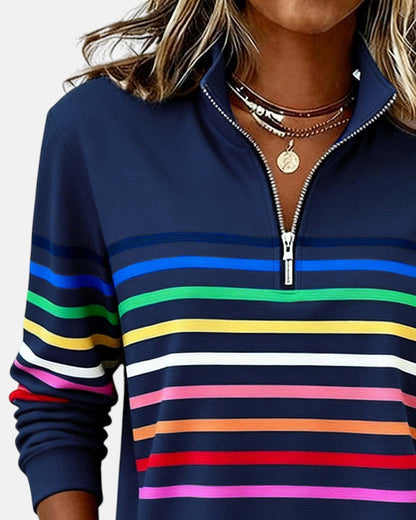 Nina | Wygodny sweter w paski