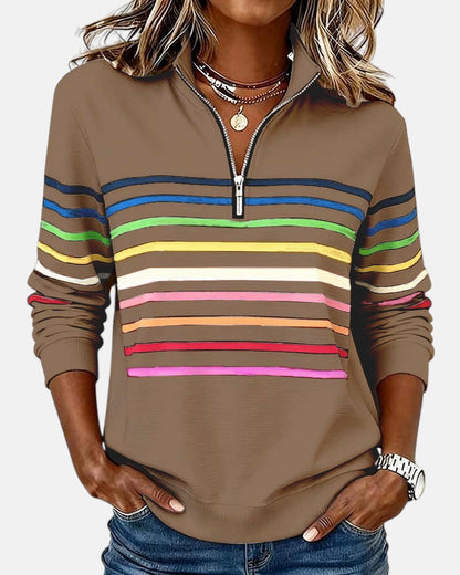 Nina | Wygodny sweter w paski