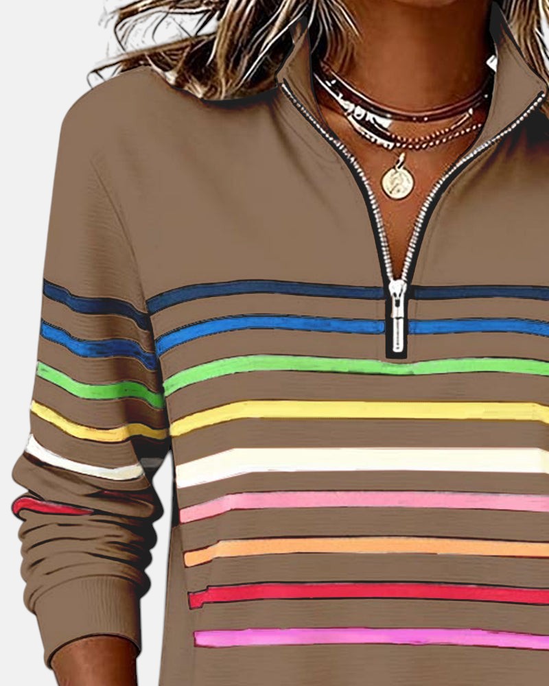 Nina | Wygodny sweter w paski