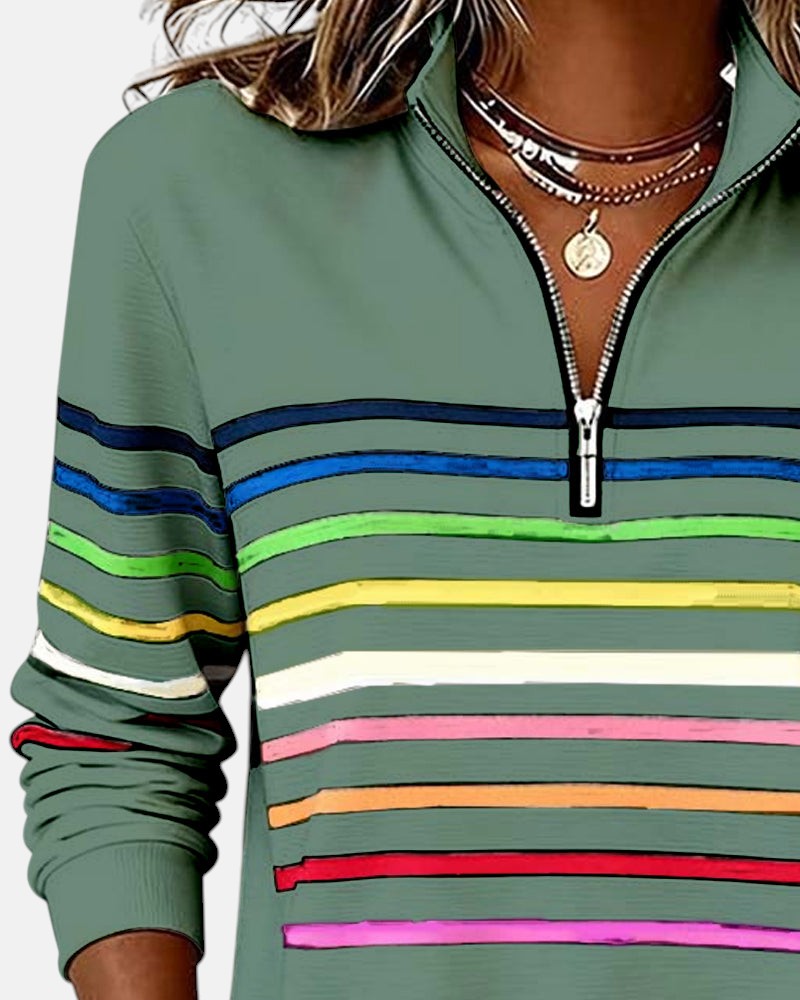 Nina | Wygodny sweter w paski