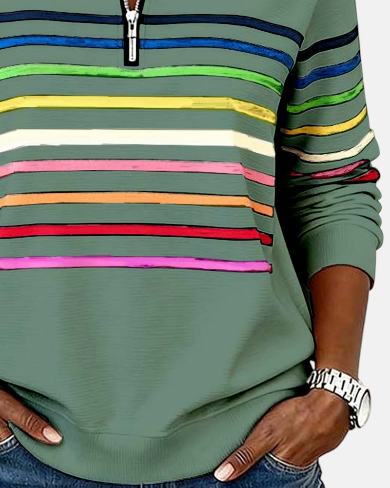 Nina | Wygodny sweter w paski