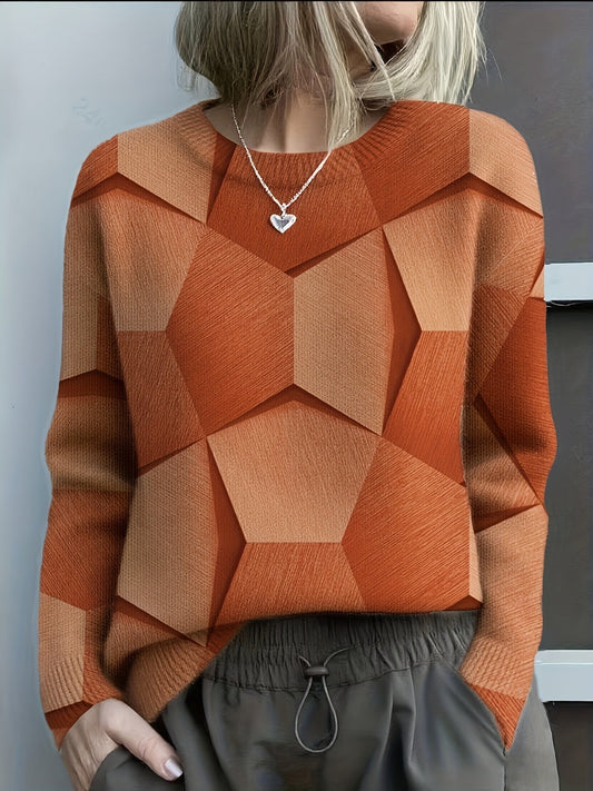 Lucia | Bluza z geometrycznym wzorem