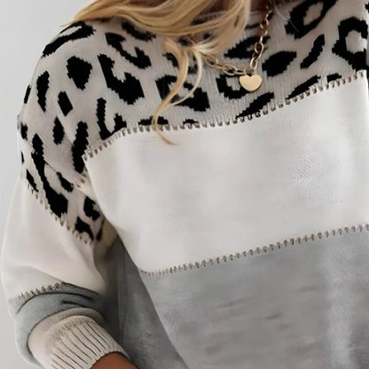 Pascaline | Wygodny sweter w panterkę