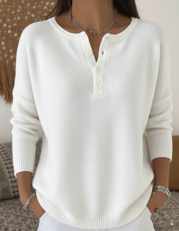 Sarah | Elegancki sweter henley