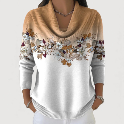 Amore | Elegancki sweter w kwiaty