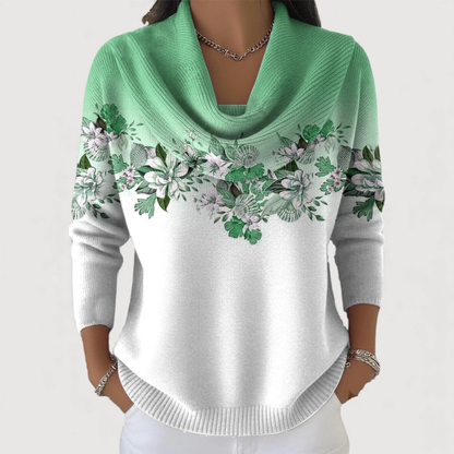 Amore | Elegancki sweter w kwiaty