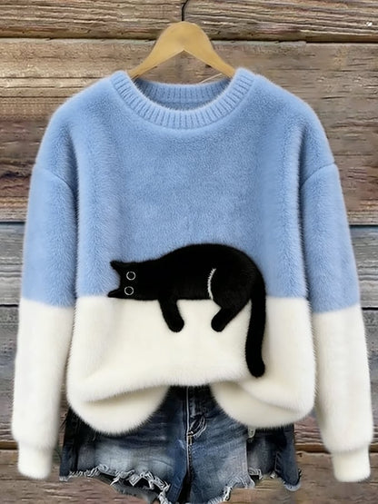 LanaCat | Miękki sweter z kotkiem