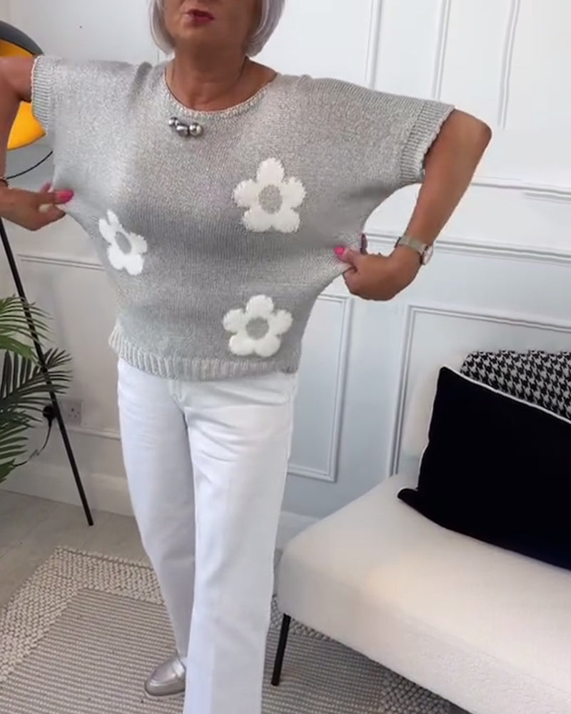Daisy | Elegancki sweter w kwiaty