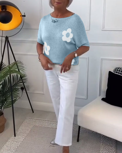 Daisy | Elegancki sweter w kwiaty