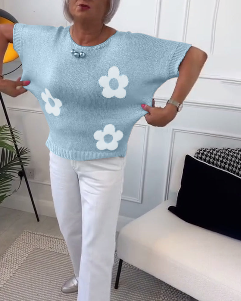 Daisy | Elegancki sweter w kwiaty