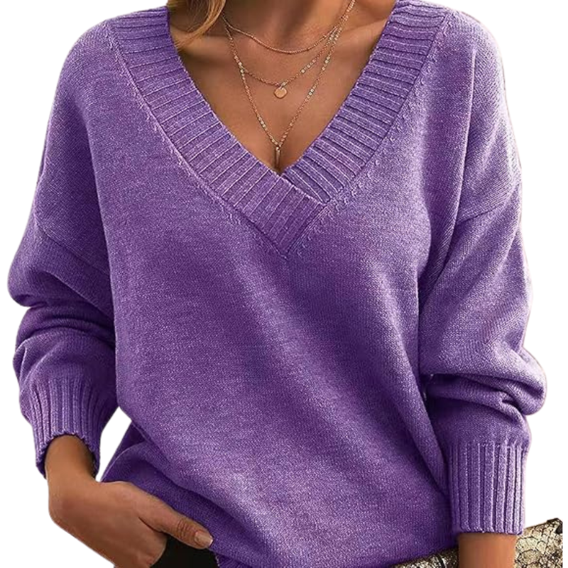 Lenia | Elegancki sweter z domieszką kaszmiru