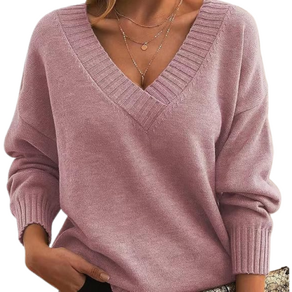 Lenia | Elegancki sweter z domieszką kaszmiru