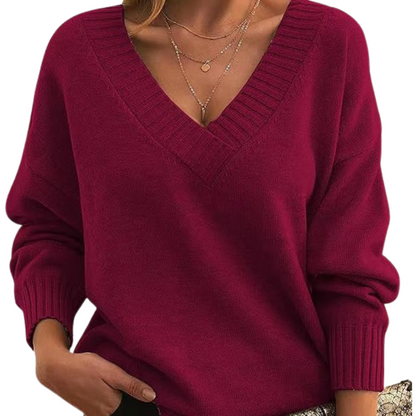 Lenia | Elegancki sweter z domieszką kaszmiru