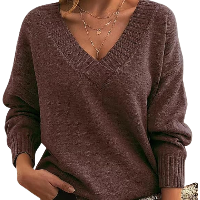Lenia | Elegancki sweter z domieszką kaszmiru