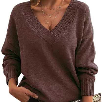 Lenia | Elegancki sweter z domieszką kaszmiru