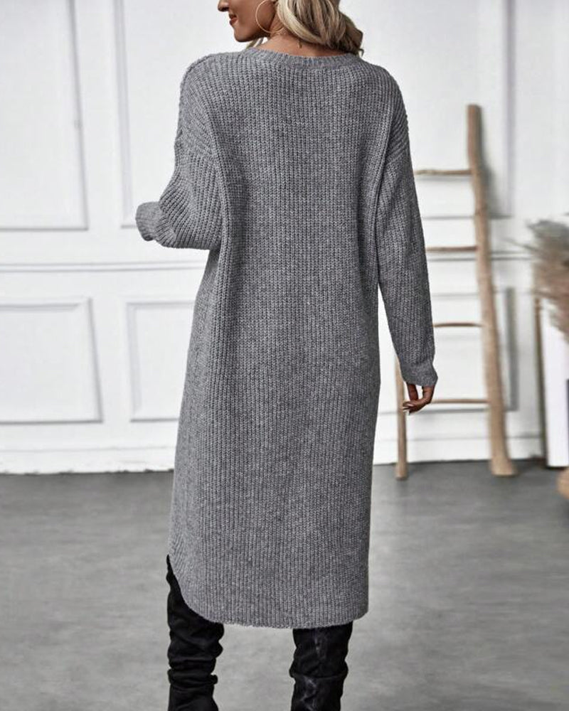 Brigit | Elegancki długi sweter