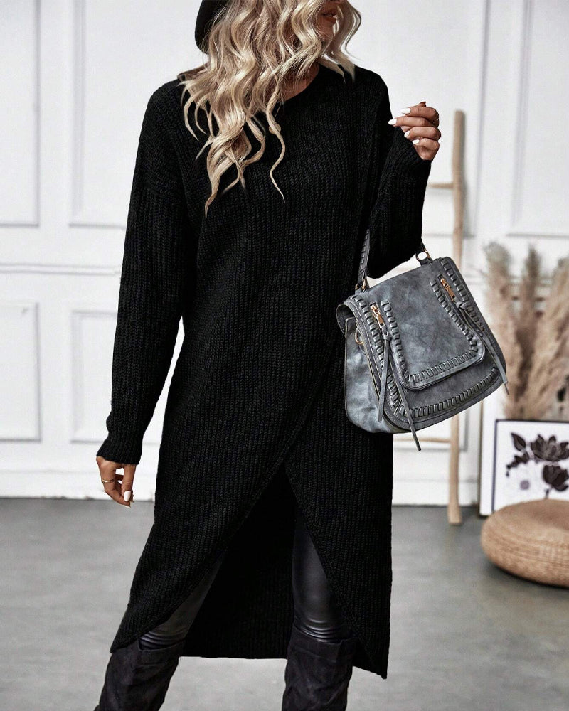 Brigit | Elegancki długi sweter
