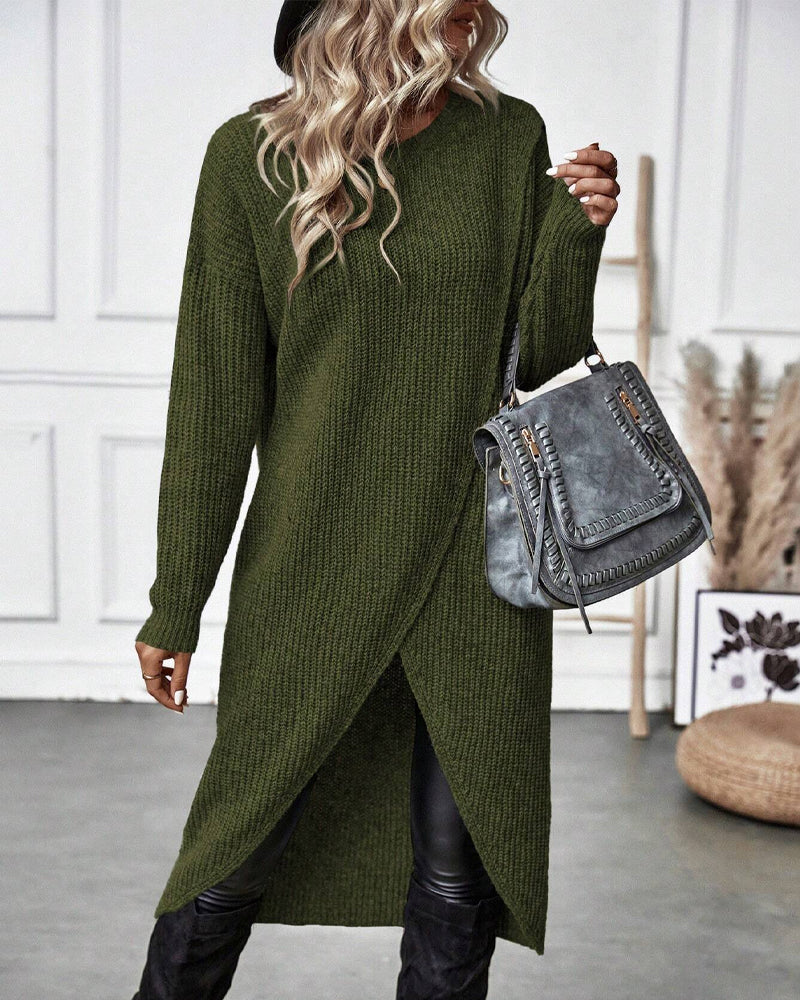 Brigit | Elegancki długi sweter
